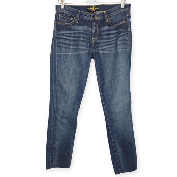 LUCKY BRAND Women Straight Jeans Ol' Dublin Wash Sz 10/30 Heritage Denim Classic - Picture 1 of 10